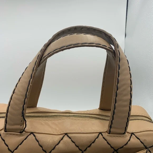 Chanel Wild Stitch Boston handbag Beige - Picture 9 of 15